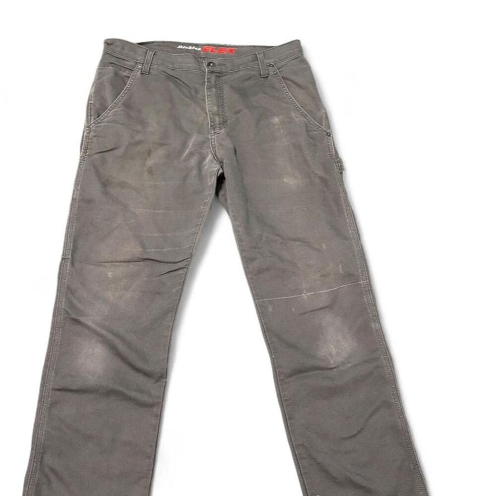 Dickies Men's Grey and Brown Trousers